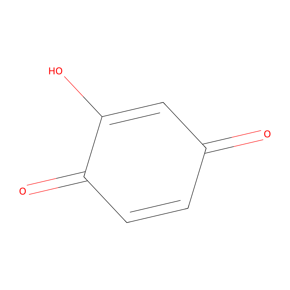 Hydroxyquinone molecular structure, CAS 2474-72-8