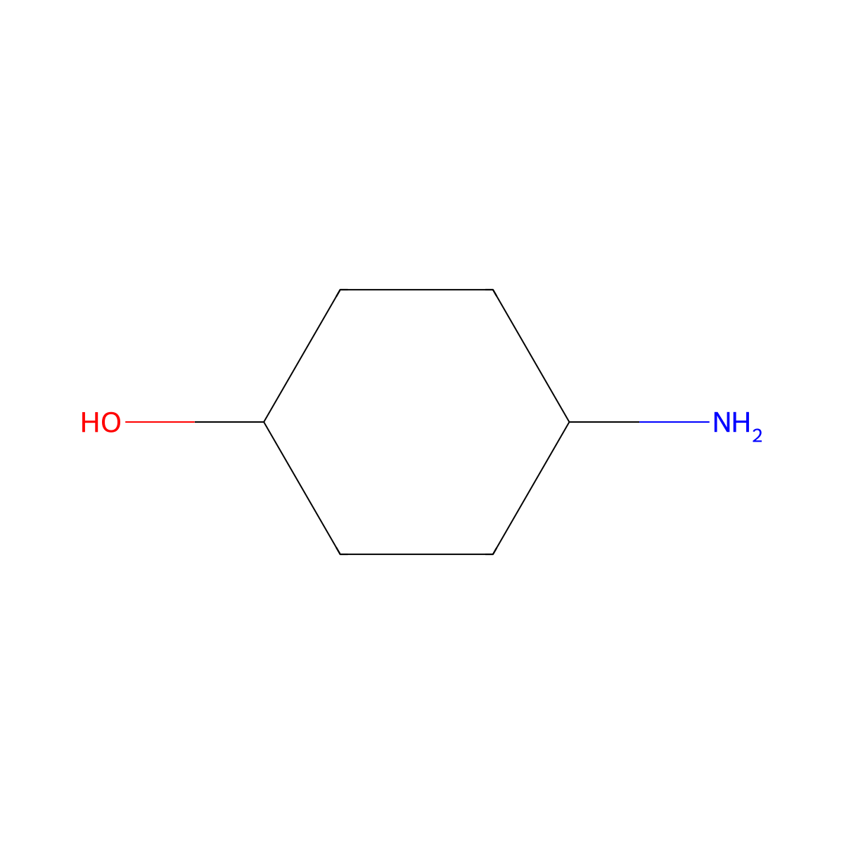 4-Aminocyclohexanol molecular structure, CAS 247489-62-9