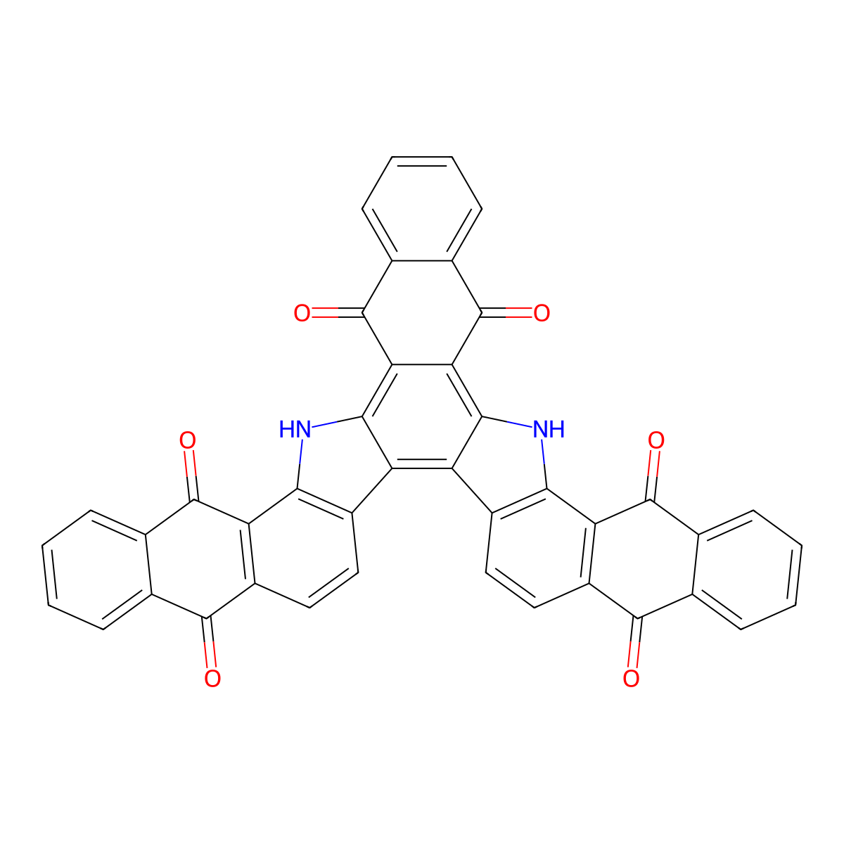 Vat Brown 1 molecular structure, CAS 2475-33-4