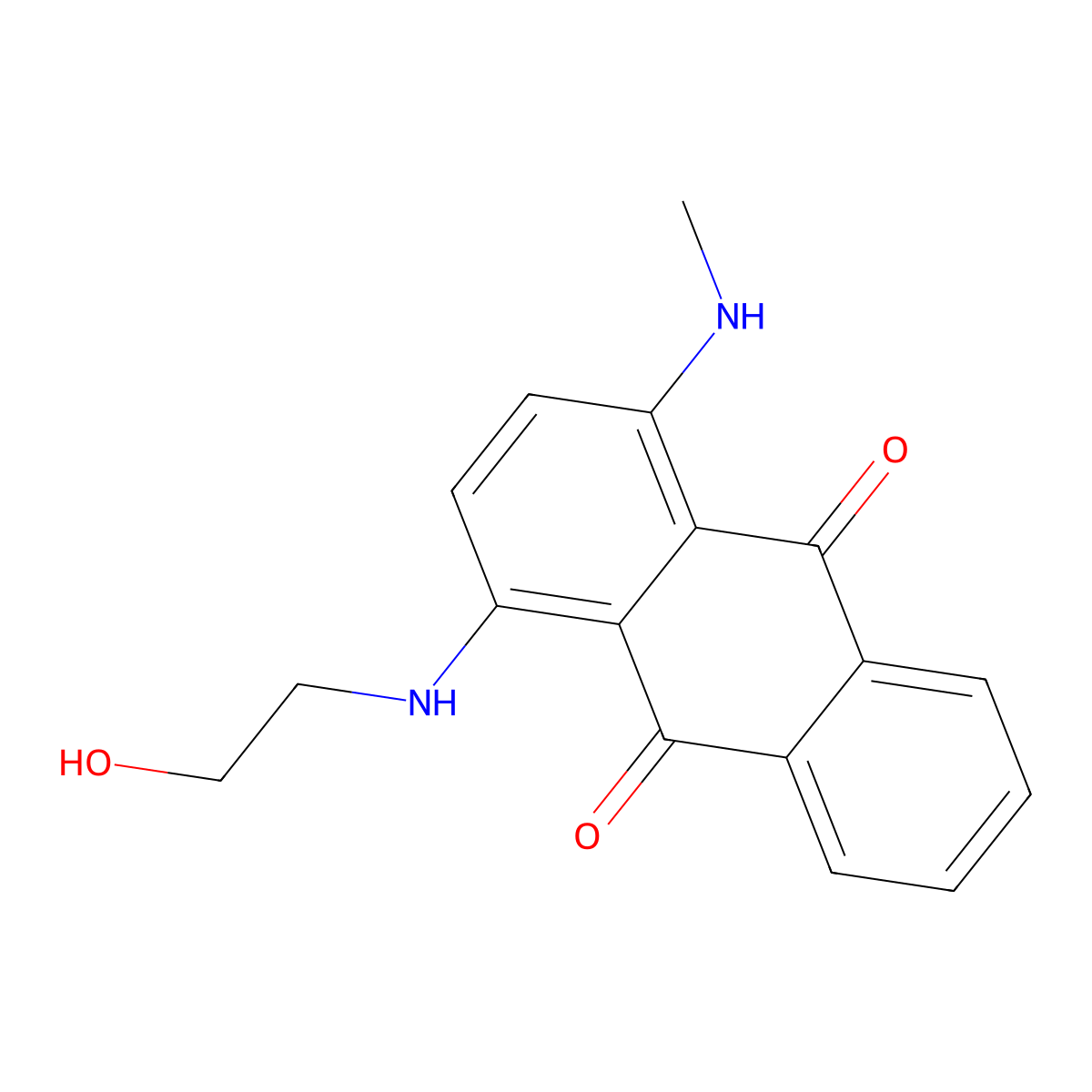 C.I. Disperse Blue 3 molecular structure, CAS 2475-46-9