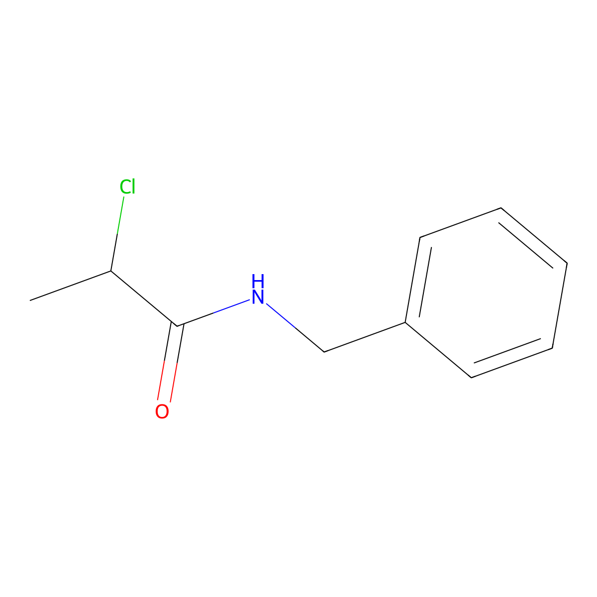 N-Benzyl-2-chloropropanamide molecular structure, CAS 24752-66-7