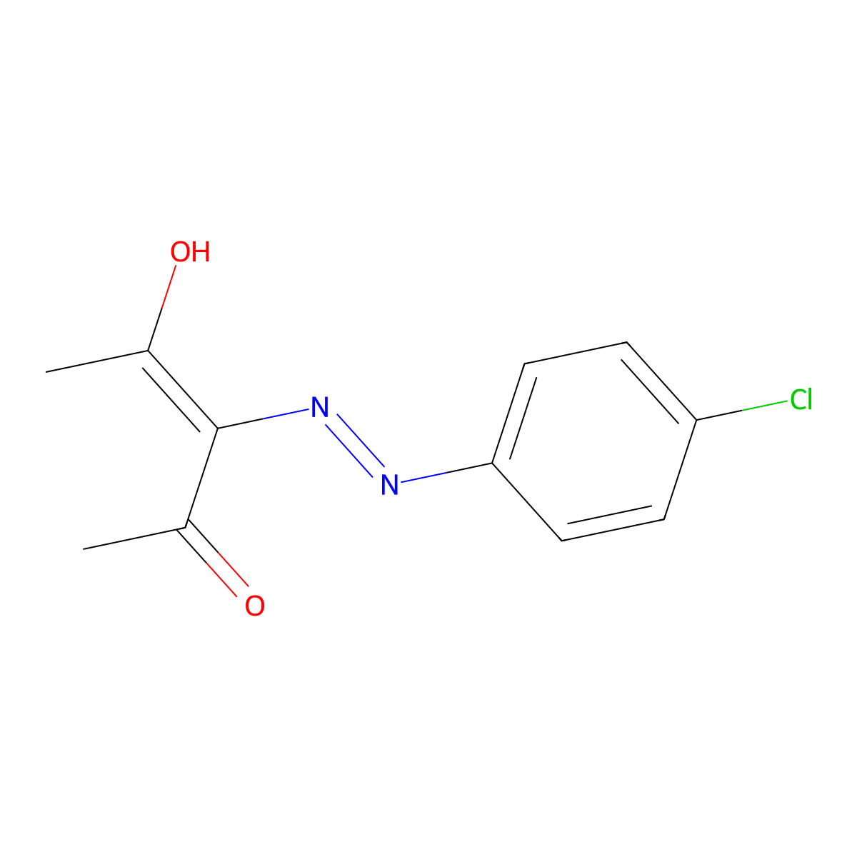 3-[(4-Chlorophenyl)hydrazono]pentane-2,4-dione molecular structure, CAS 24756-07-8