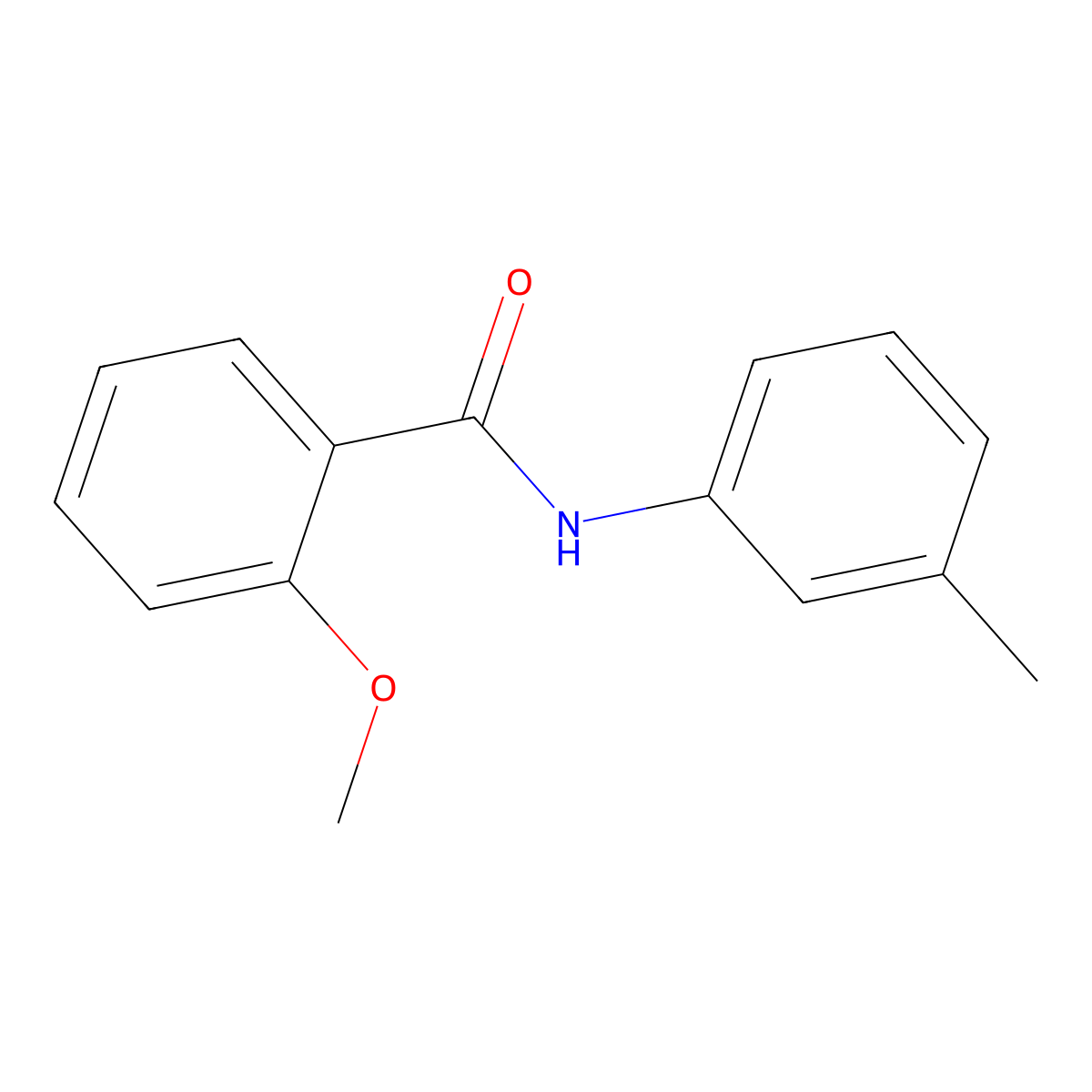 2-methoxy-N-(3-methylphenyl)benzamide molecular structure, CAS 24756-24-9