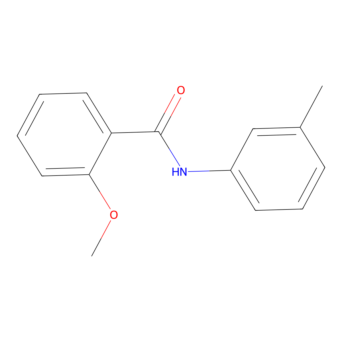 2-methoxy-N-(3-methylphenyl)benzamide molecular structure, CAS 24756-24-9
