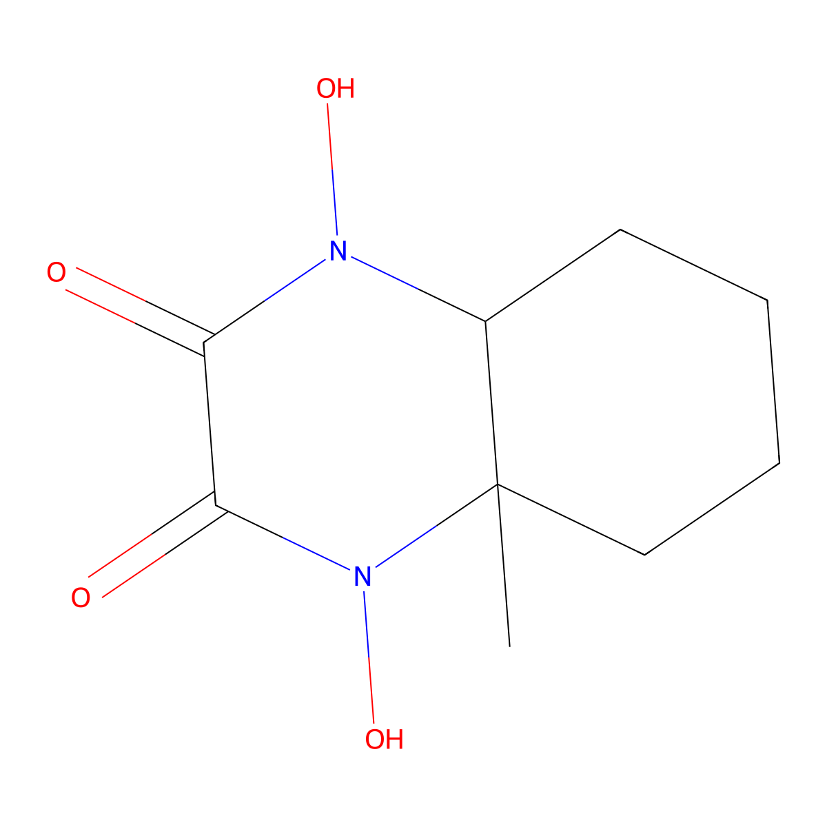 1,4-Dihydroxy-4a-methyloctahydroquinoxaline-2,3-dione molecular structure, CAS 247564-24-5