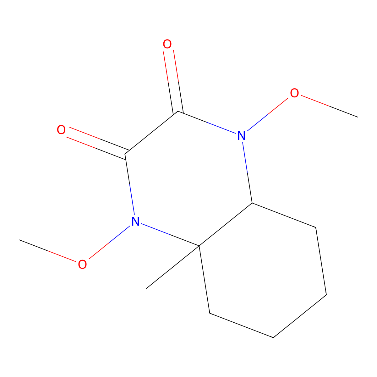 Octahydro-1,4-dimethoxy-4a-methyl-2,3-quinoxalinedione molecular structure, CAS 247564-27-8