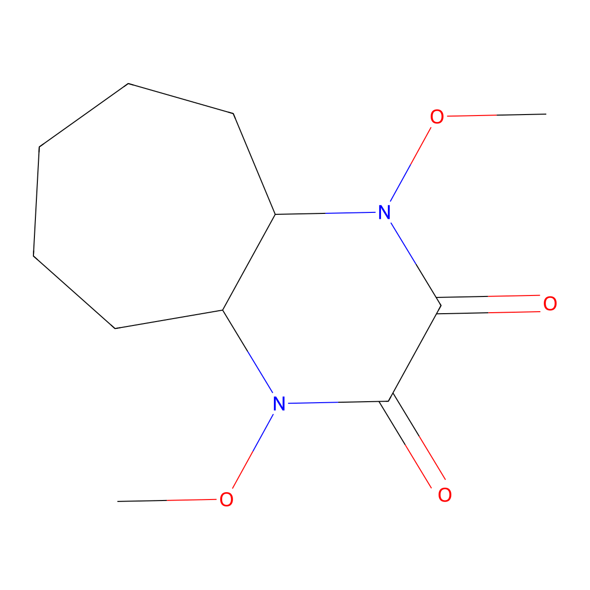 1,4-dimethoxyoctahydro-1H-cyclohepta[b]pyrazine-2,3-dione molecular structure, CAS 247564-28-9