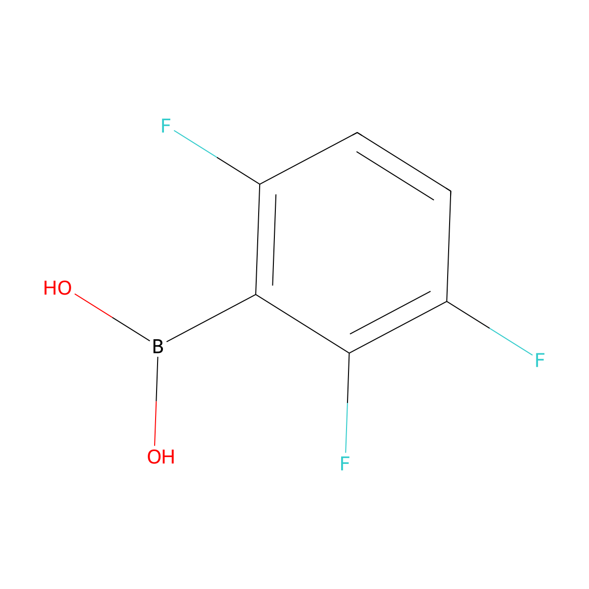 2,3,6-Trifluorophenylboronic acid molecular structure, CAS 247564-71-2