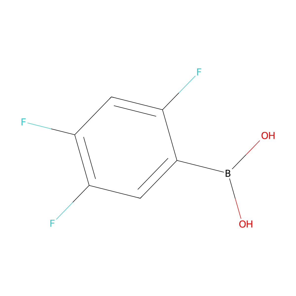 2,4,5-Trifluorophenylboronic acid molecular structure, CAS 247564-72-3