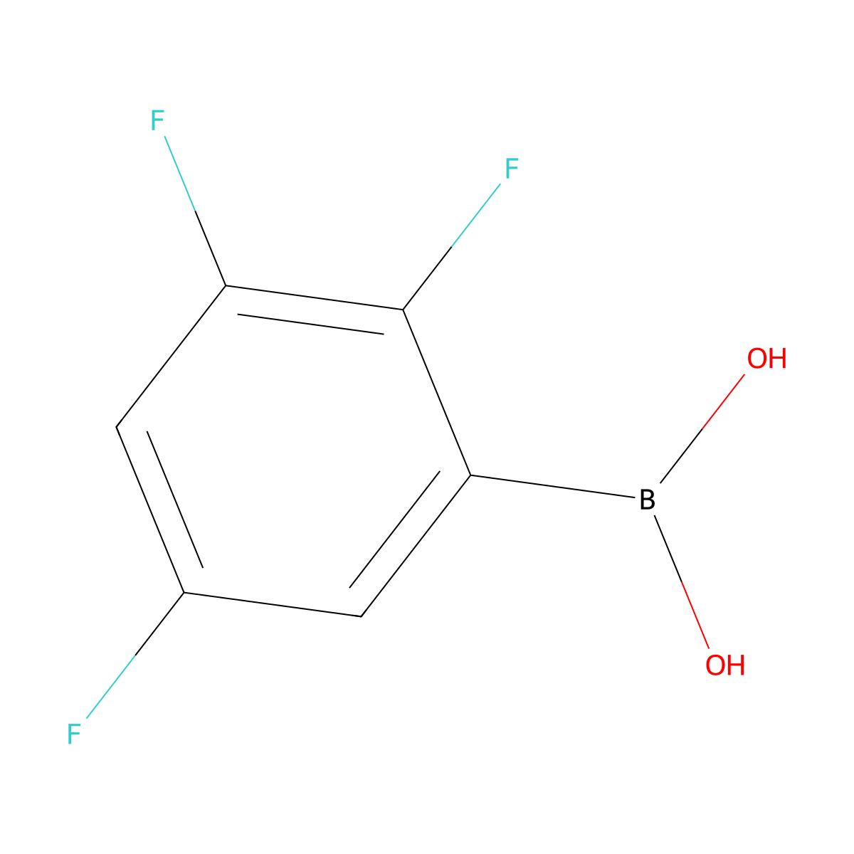 2,3,5-Trifluorophenylboronic Acid molecular structure, CAS 247564-73-4