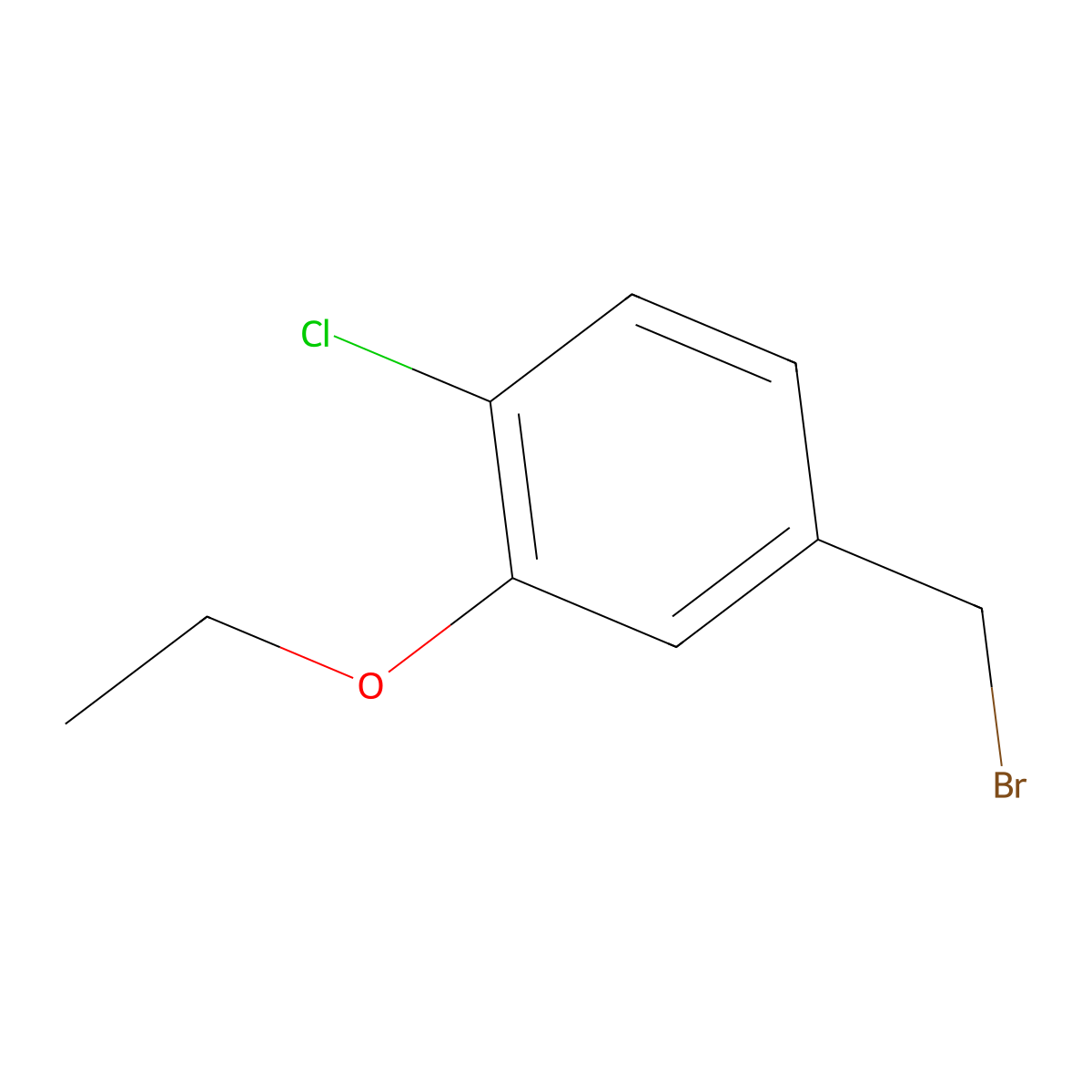 4-(Bromomethyl)-1-chloro-2-ethoxybenzene molecular structure, CAS 247569-90-0