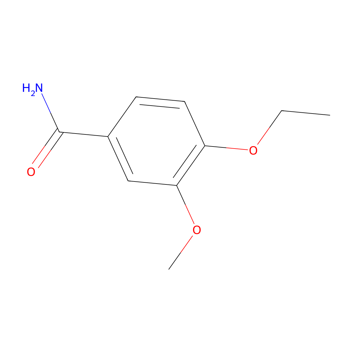 4-Ethoxy-3-methoxybenzamide molecular structure, CAS 247569-93-3