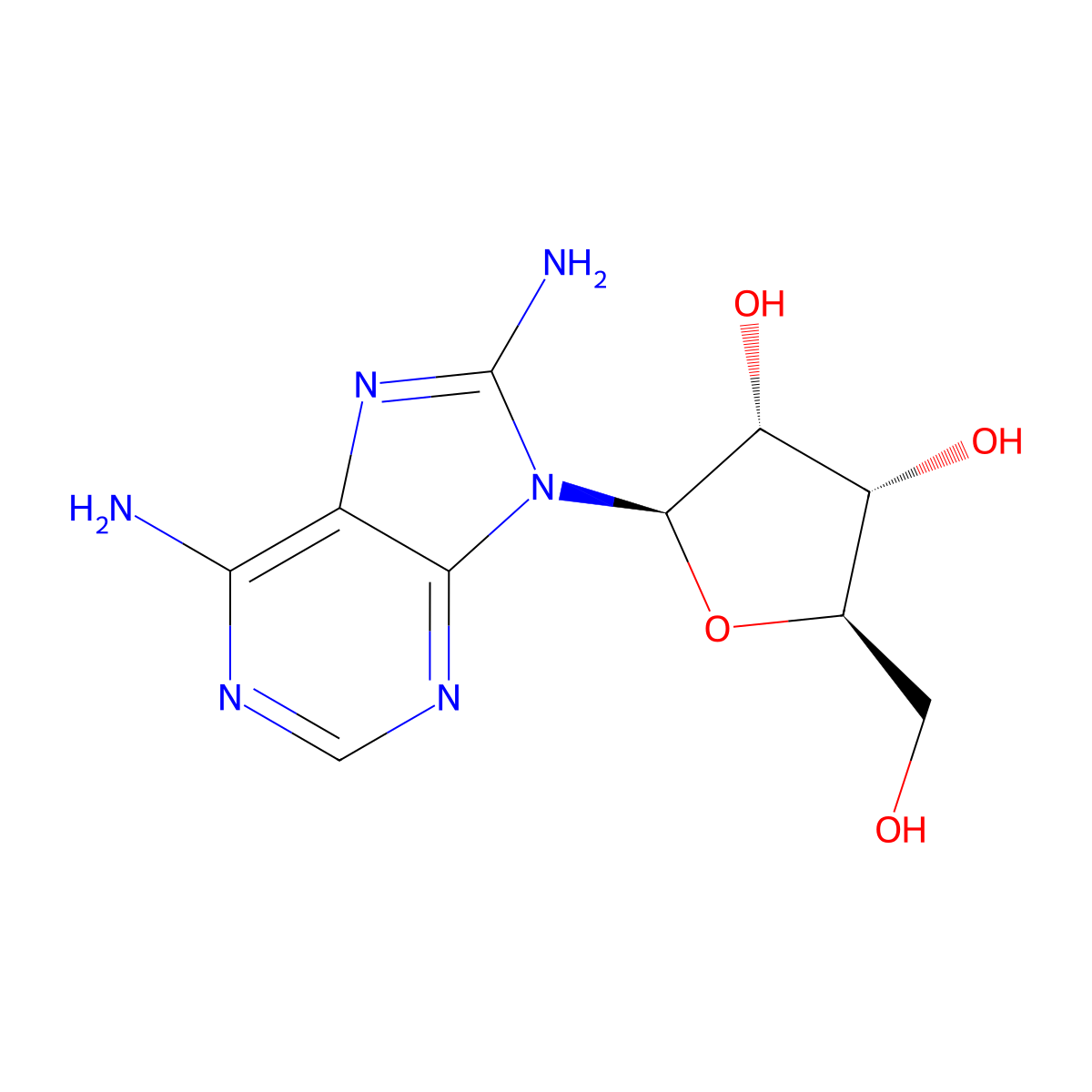 8-Aminoadenosine molecular structure, CAS 24757-88-8