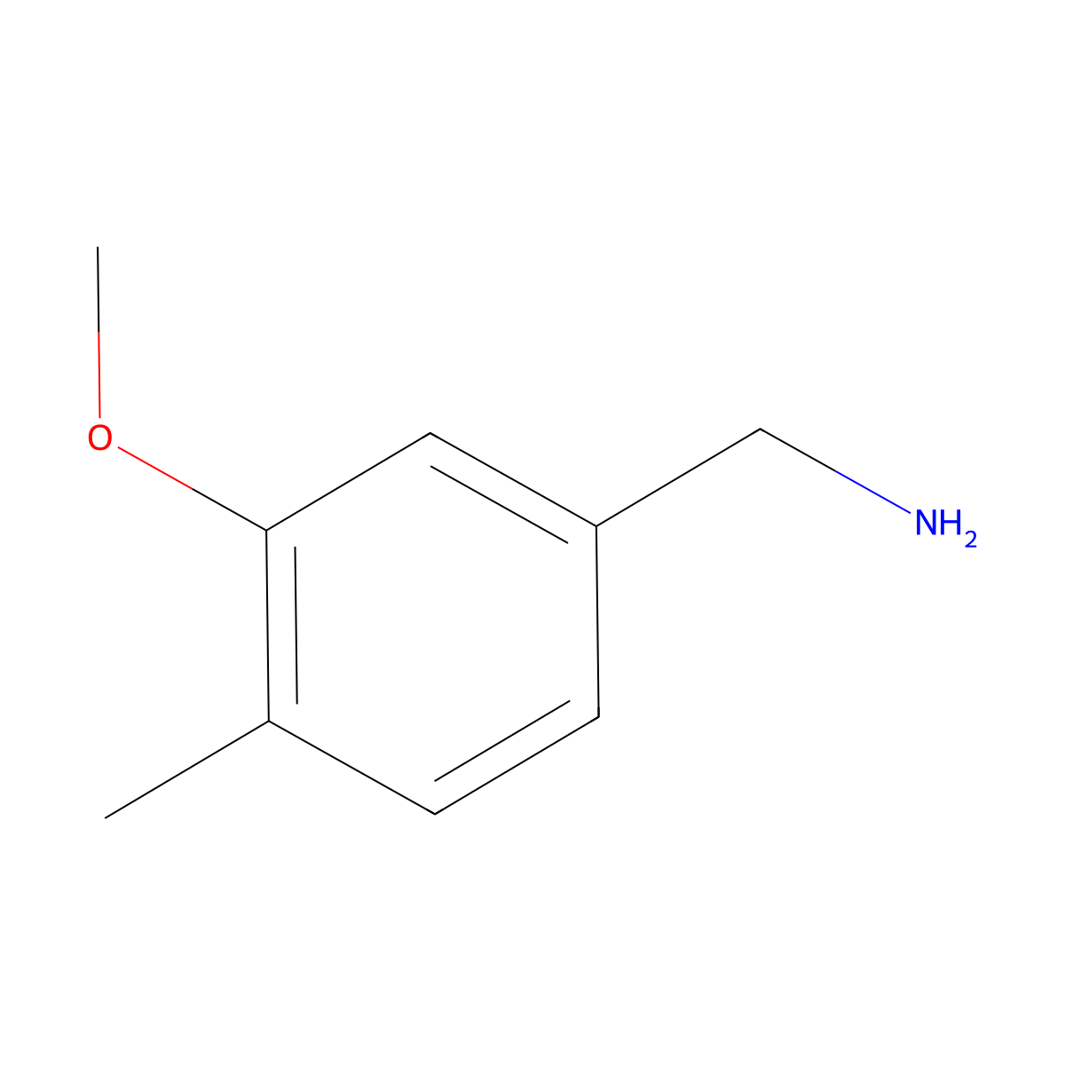3-Methoxy-4-methylbenzenemethanamine molecular structure, CAS 247570-28-1