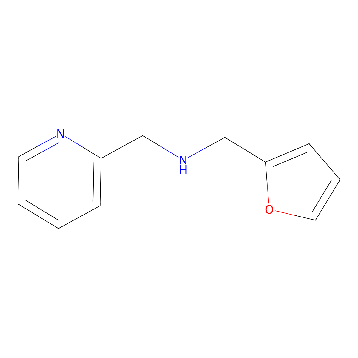 Furan-2-ylmethyl-pyridin-2-ylmethyl-amine molecular structure, CAS 247571-56-8