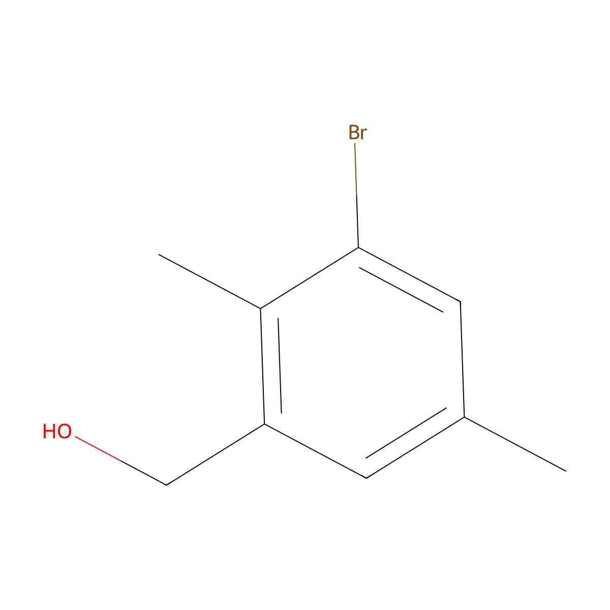 (3-Bromo-2,5-dimethylphenyl)methanol molecular structure, CAS 247575-34-4