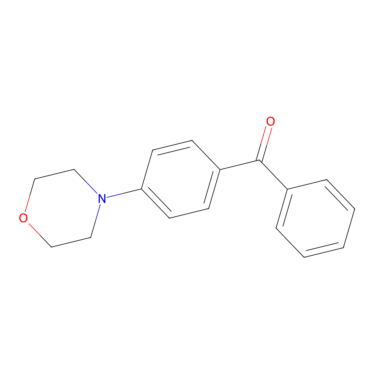 4-Morpholinobenzophenone molecular structure, CAS 24758-49-4