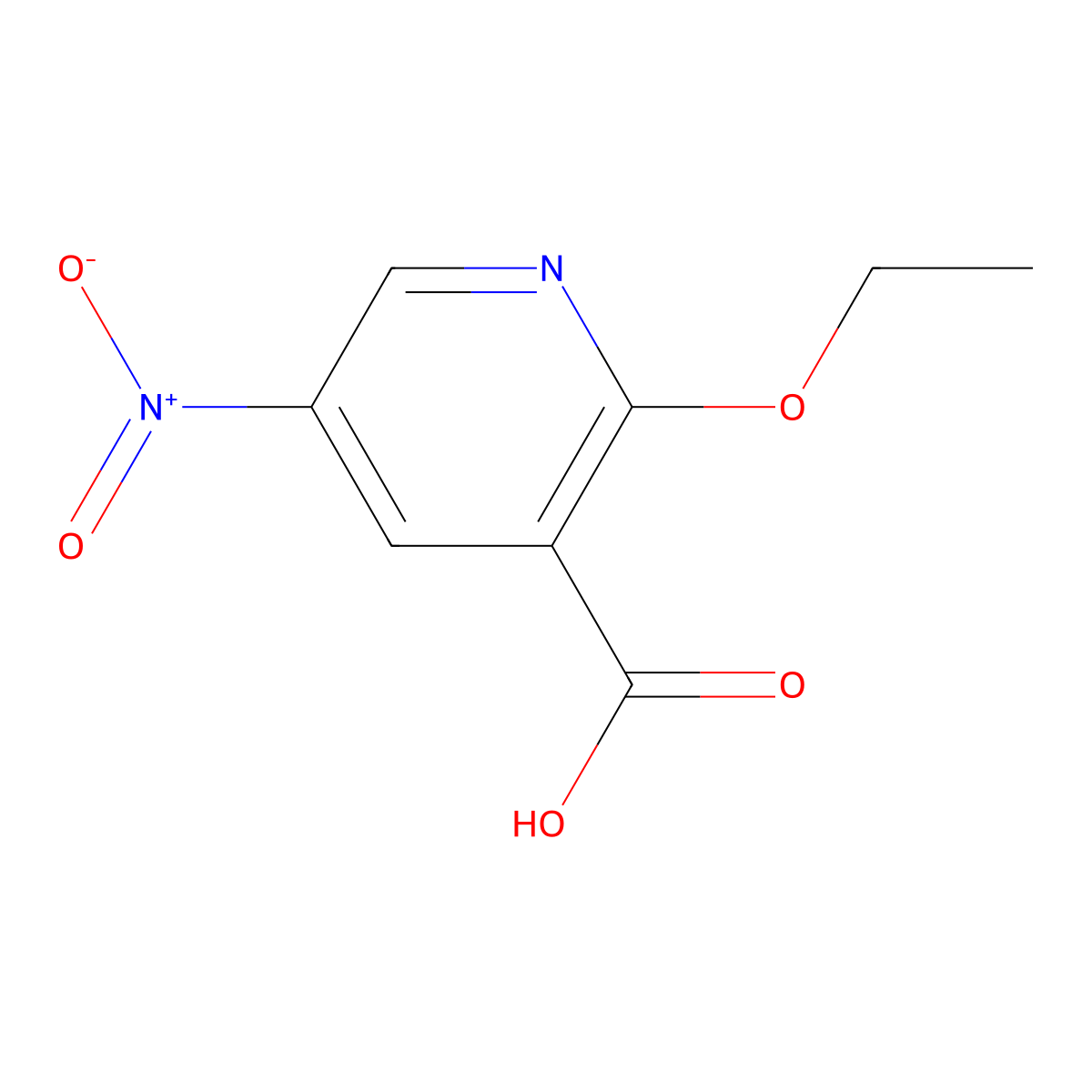2-Ethoxy-5-nitronicotinic acid molecular structure, CAS 247582-60-1