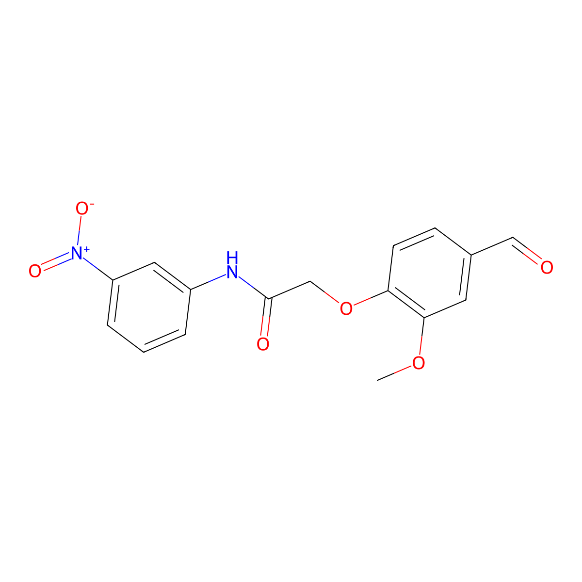 2-(4-formyl-2-methoxyphenoxy)-N-(3-nitrophenyl)acetamide molecular structure, CAS 247592-76-3