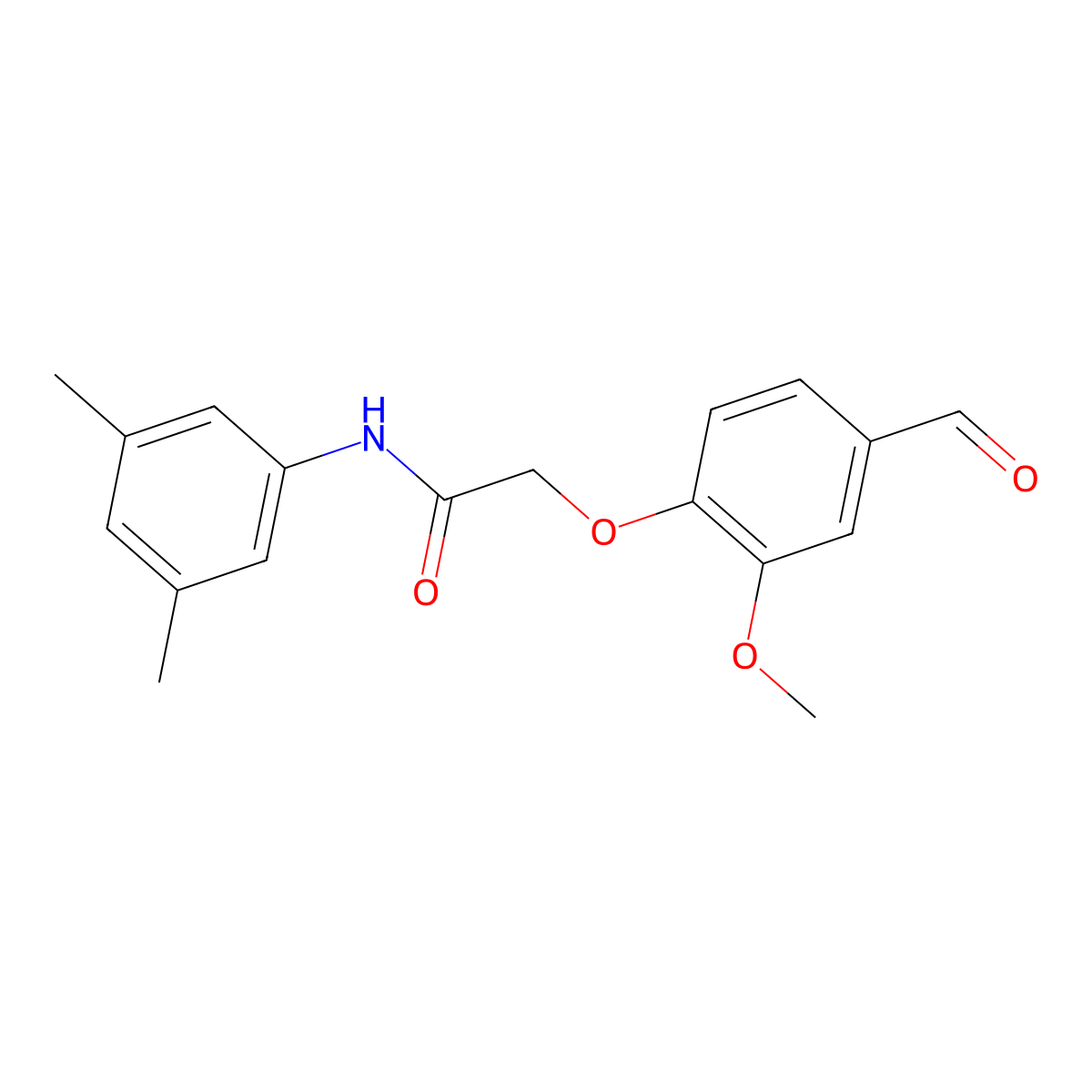 N-(3,5-Dimethylphenyl)-2-(4-formyl-2-methoxyphenoxy)acetamide molecular structure, CAS 247592-84-3
