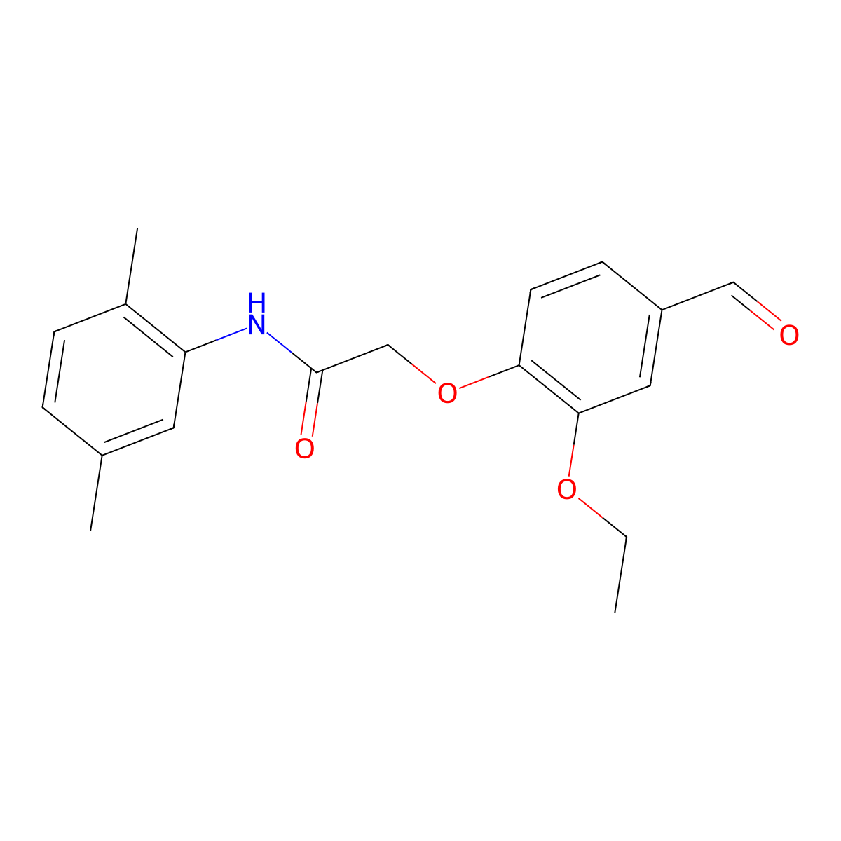 N-(2,5-dimethylphenyl)-2-(2-ethoxy-4-formylphenoxy)acetamide molecular structure, CAS 247592-88-7