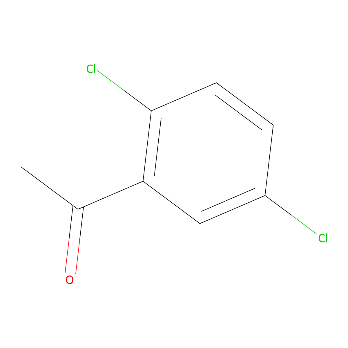 Ethanone, 1-(2,5-dichlorophenyl)- molecular structure, CAS 2476-37-1