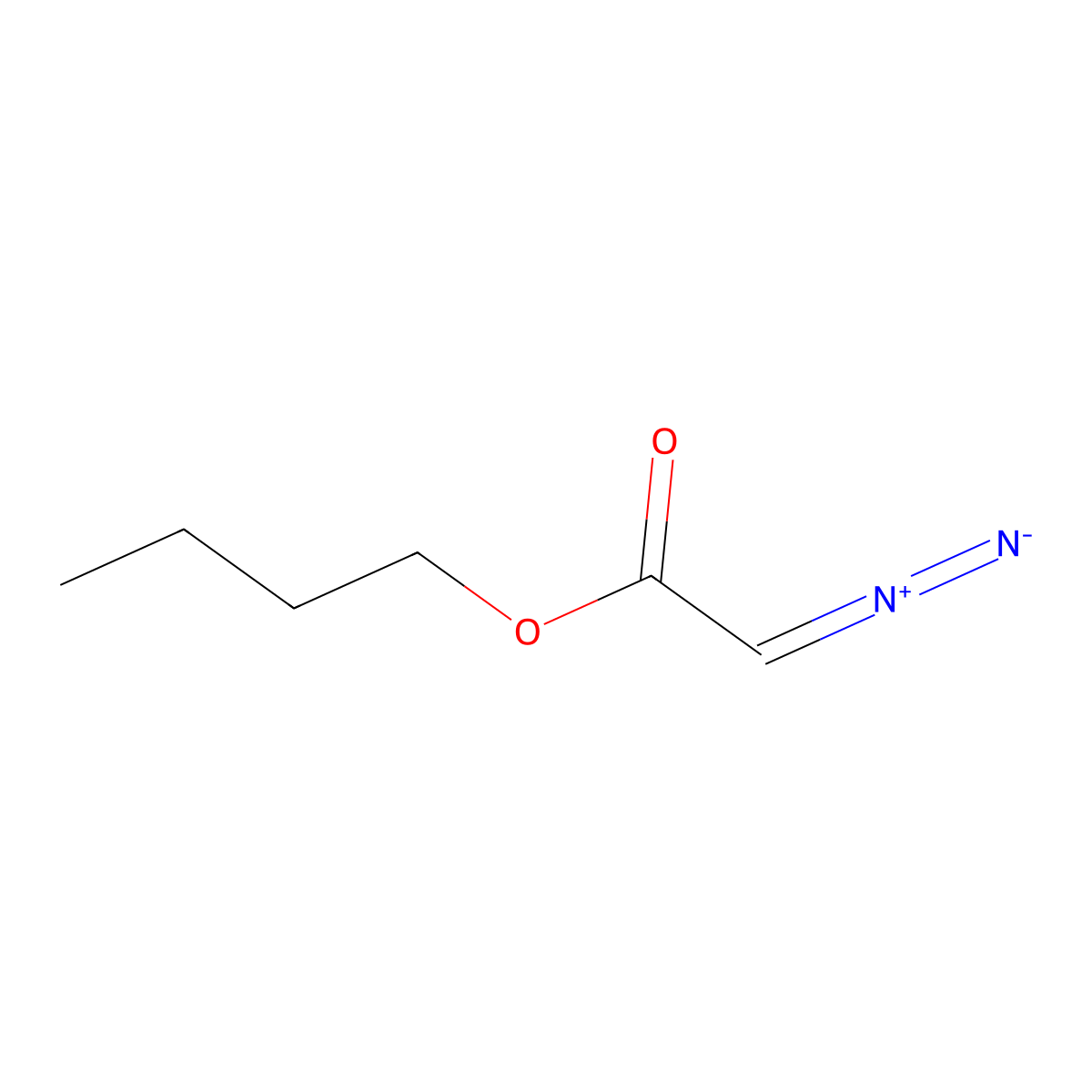 Butyl diazoacetate molecular structure, CAS 24761-88-4