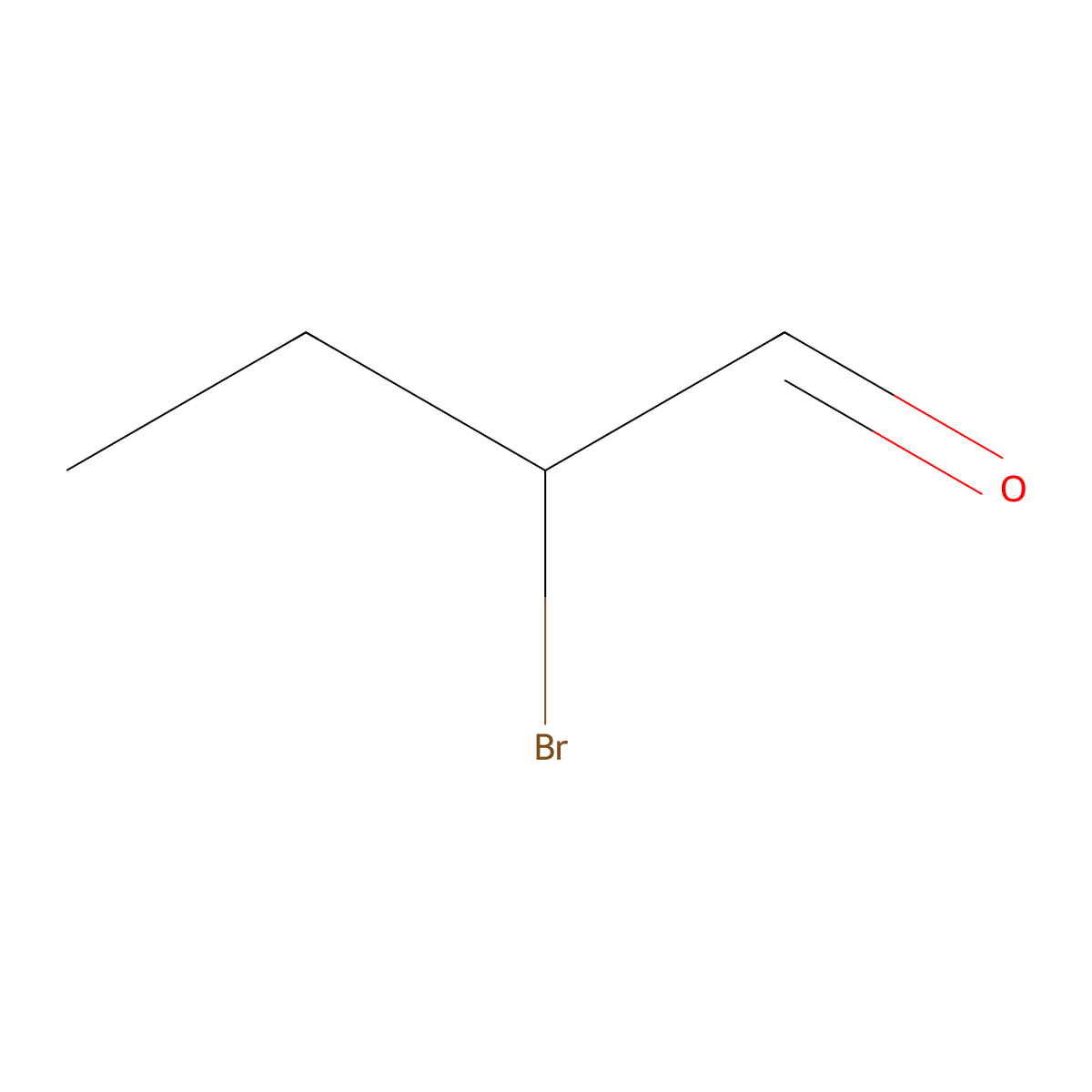 2-Bromobutanal molecular structure, CAS 24764-97-4