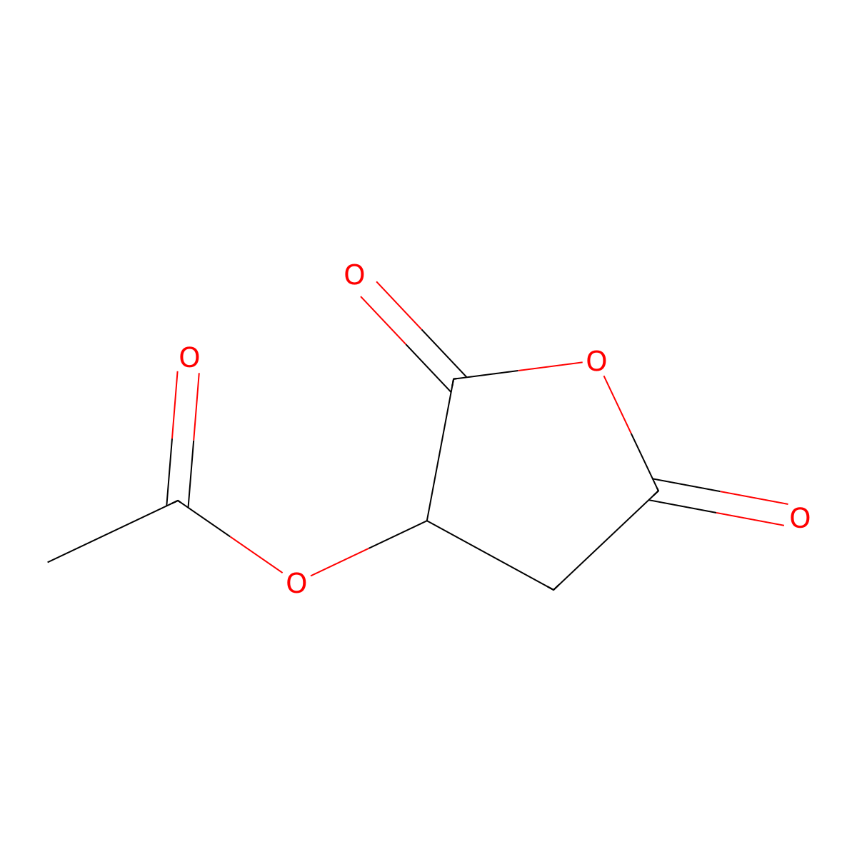 2,5-Dioxooxolan-3-yl acetate molecular structure, CAS 24766-96-9