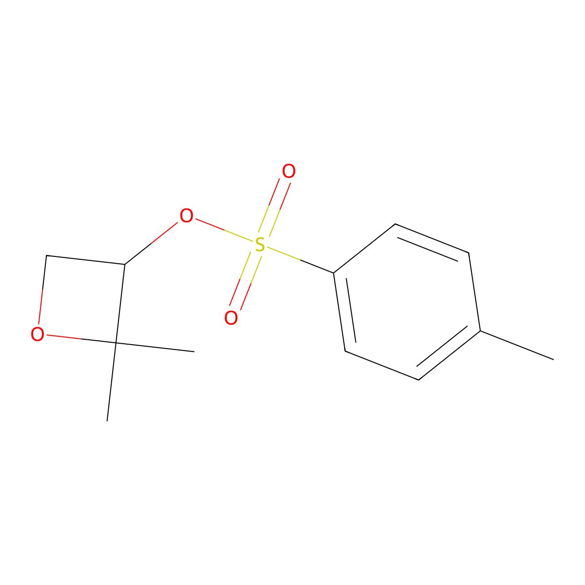 (2,2-Dimethyloxetan-3-YL) 4-methylbenzenesulfonate molecular structure, CAS 24767-64-4