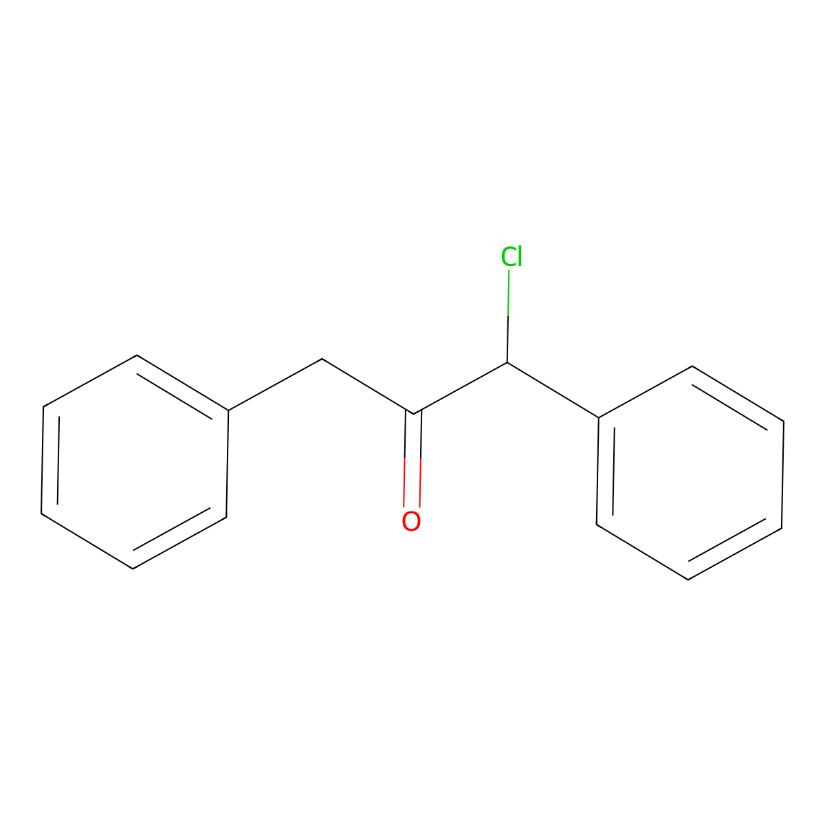 1-Chloro-1,3-diphenylpropan-2-one molecular structure, CAS 24767-69-9