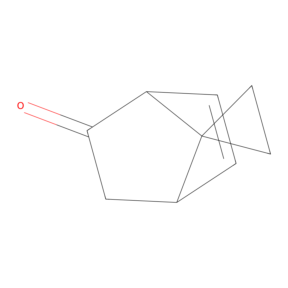 Spiro(bicyclo(2.2.1)heptane-7,1'-cyclopropan)-2-en-6-one molecular structure, CAS 24770-83-0