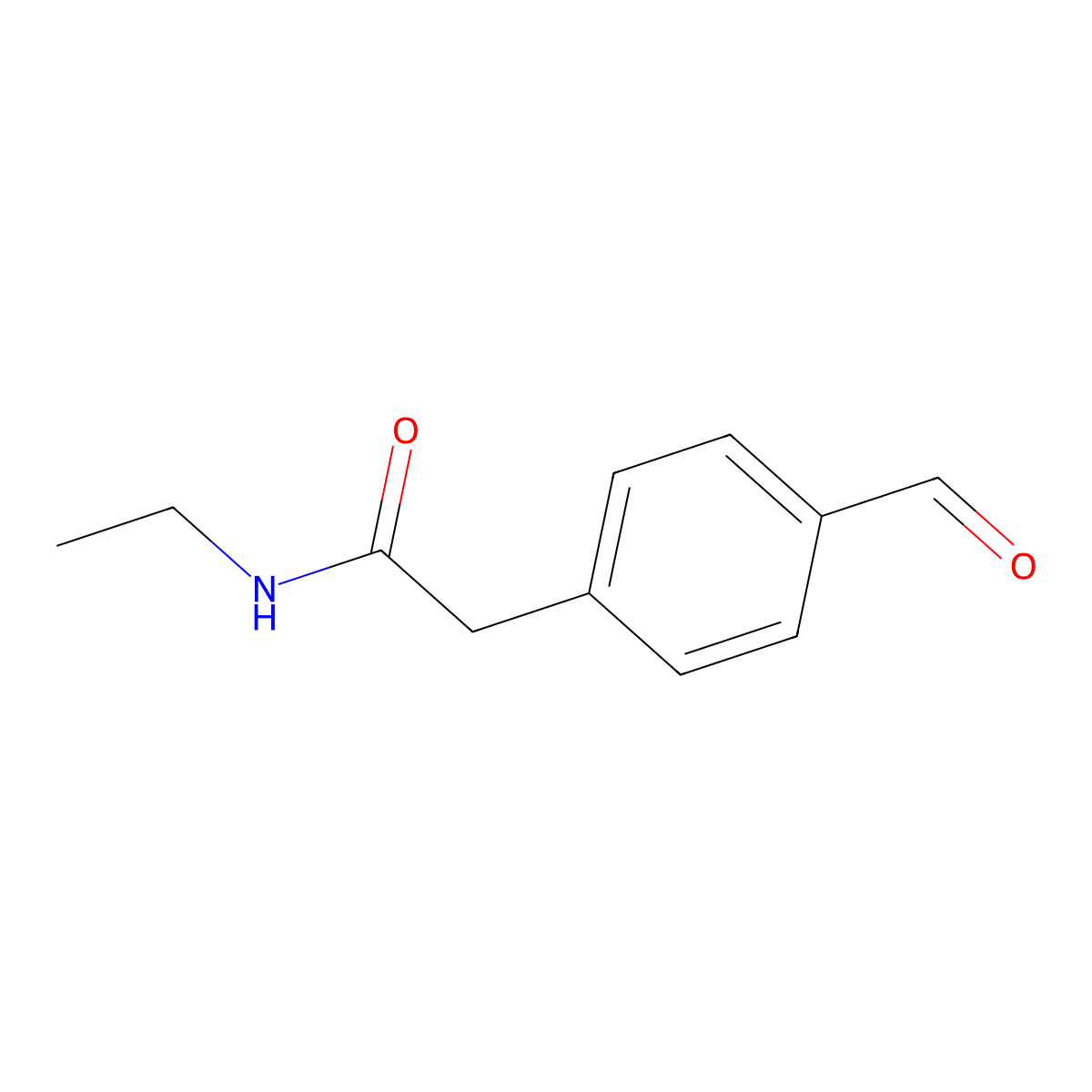 N-Ethyl-2-(4-formylphenyl)acetamide molecular structure, CAS 2477812-42-1