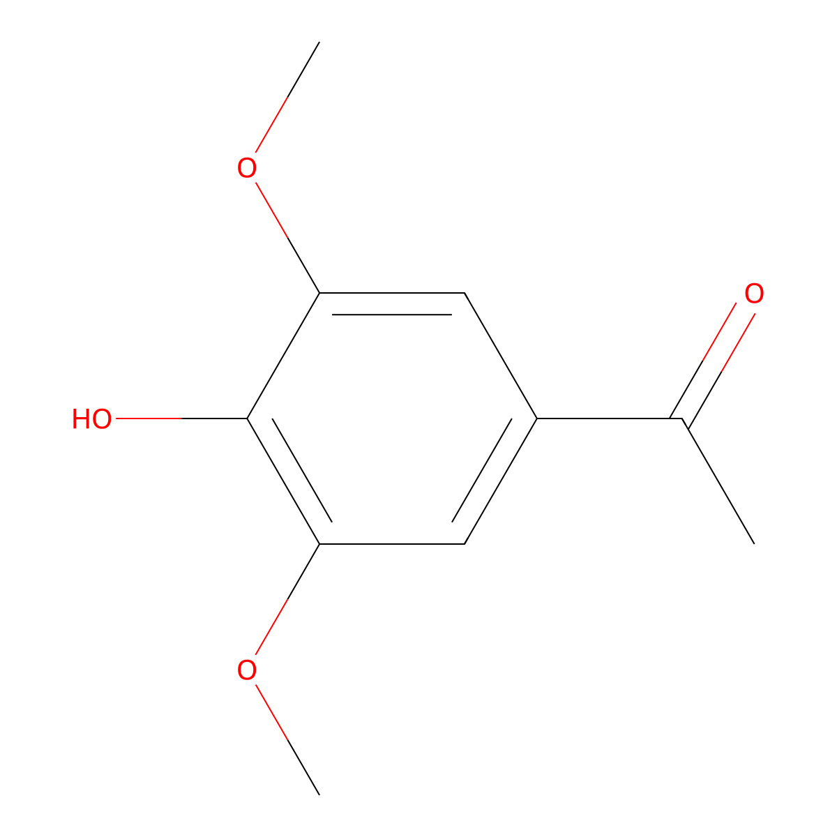 Acetosyringone molecular structure, CAS 2478-38-8