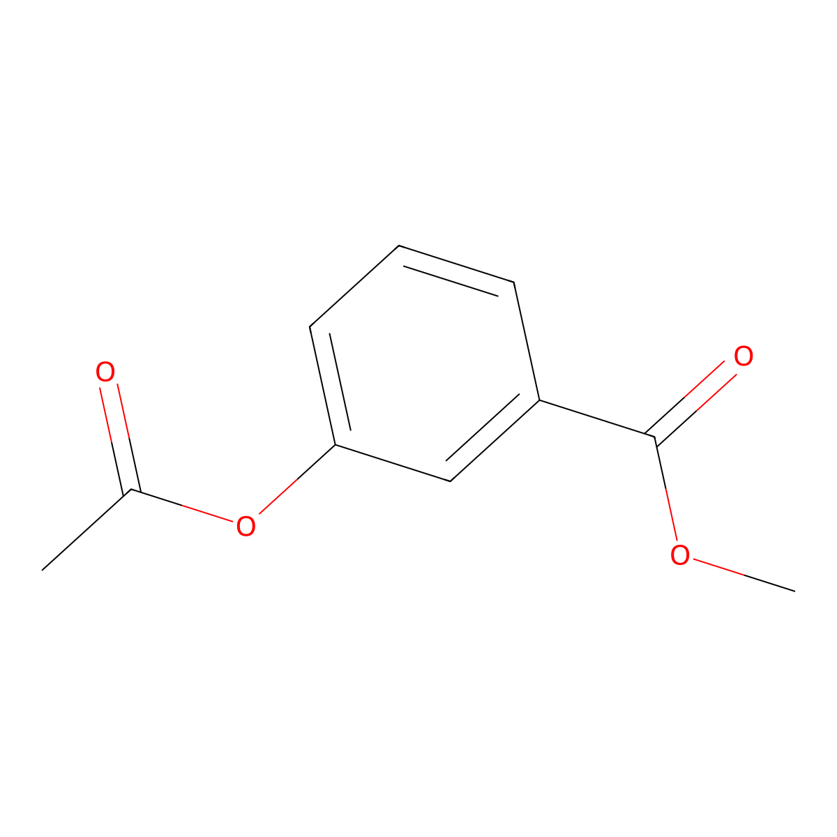 Methyl 3-(acetyloxy)benzoate molecular structure, CAS 24781-23-5