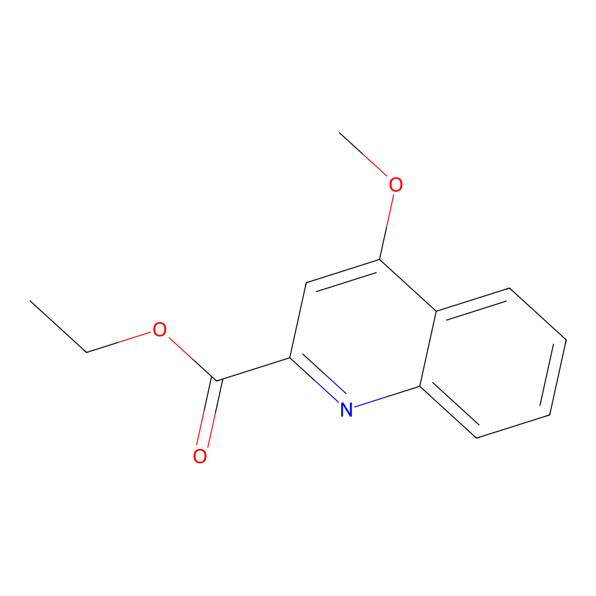 Ethyl 4-methoxyquinoline-2-carboxylate molecular structure, CAS 24782-25-0