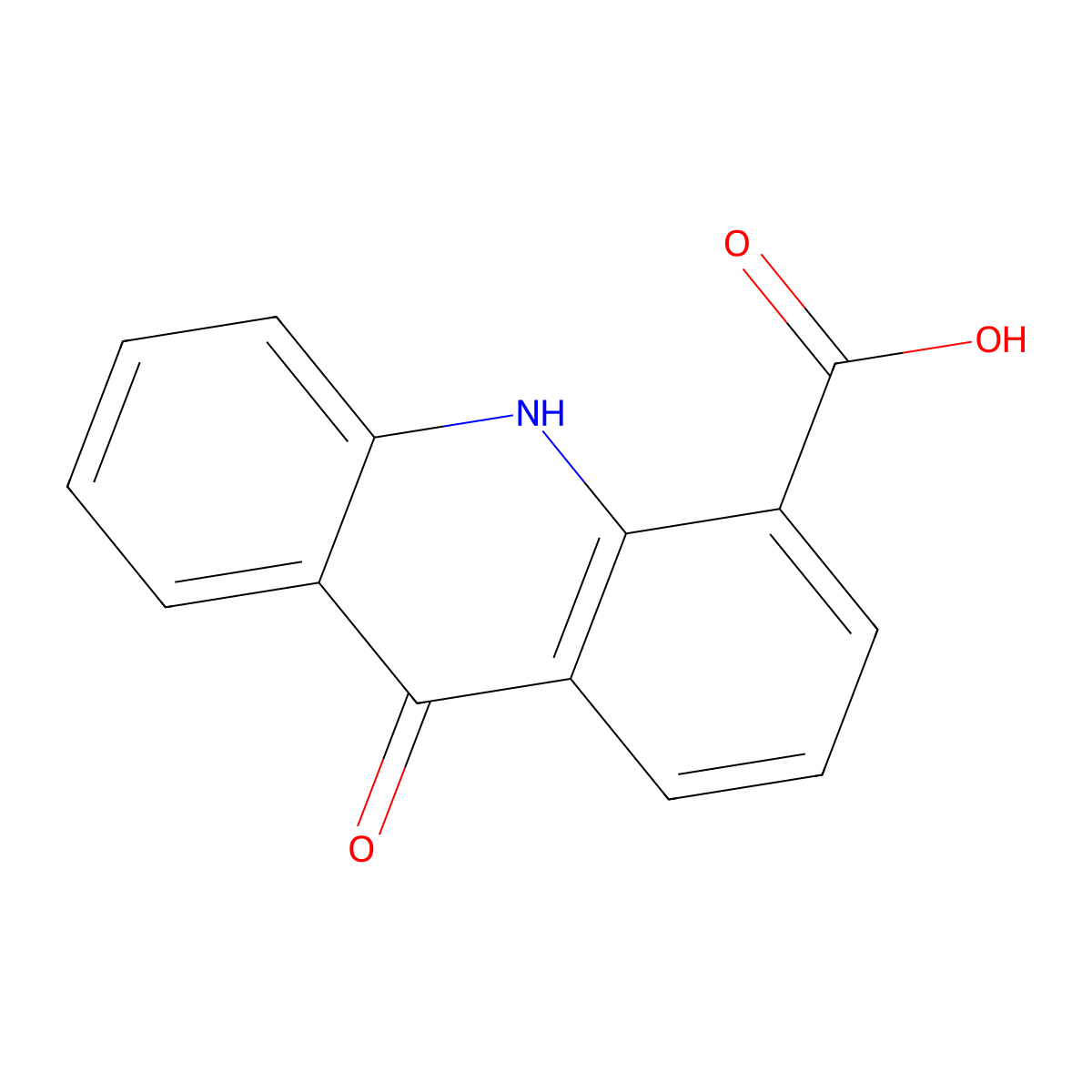 4-Carboxy-9-acridanone molecular structure, CAS 24782-64-7