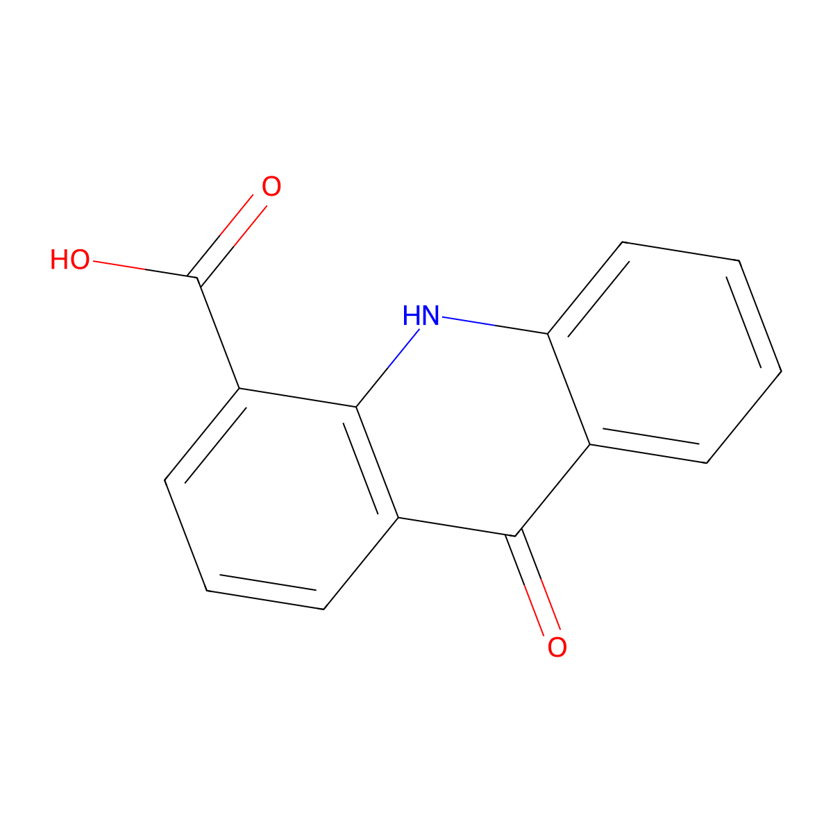 4-Carboxy-9-acridanone molecular structure, CAS 24782-64-7