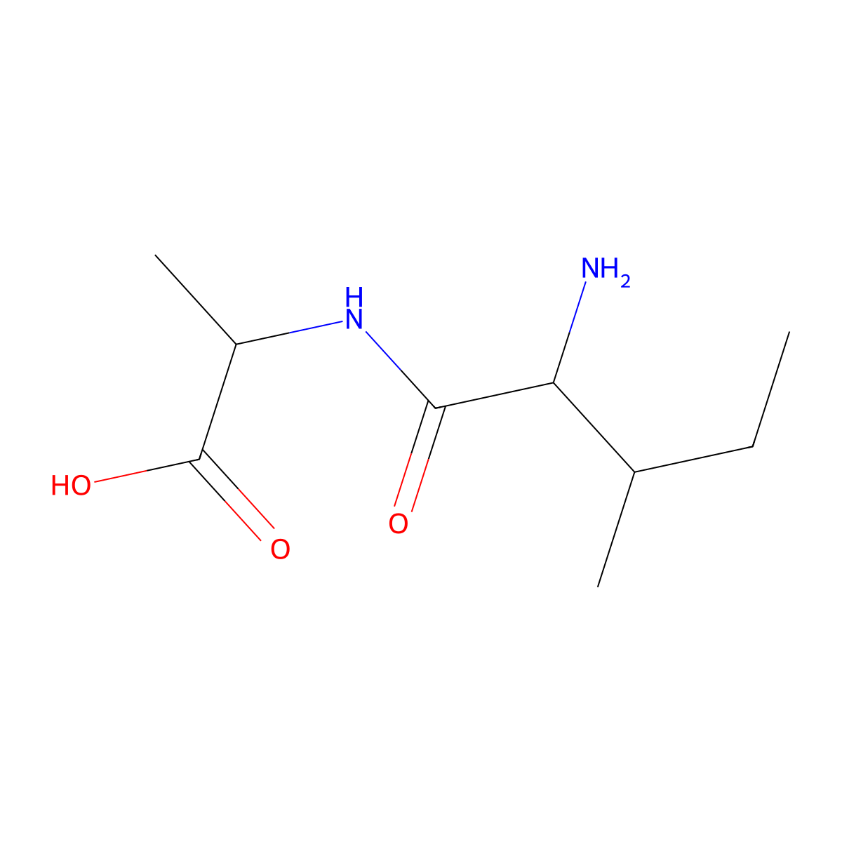 Ile-Ala molecular structure, CAS 24787-73-3
