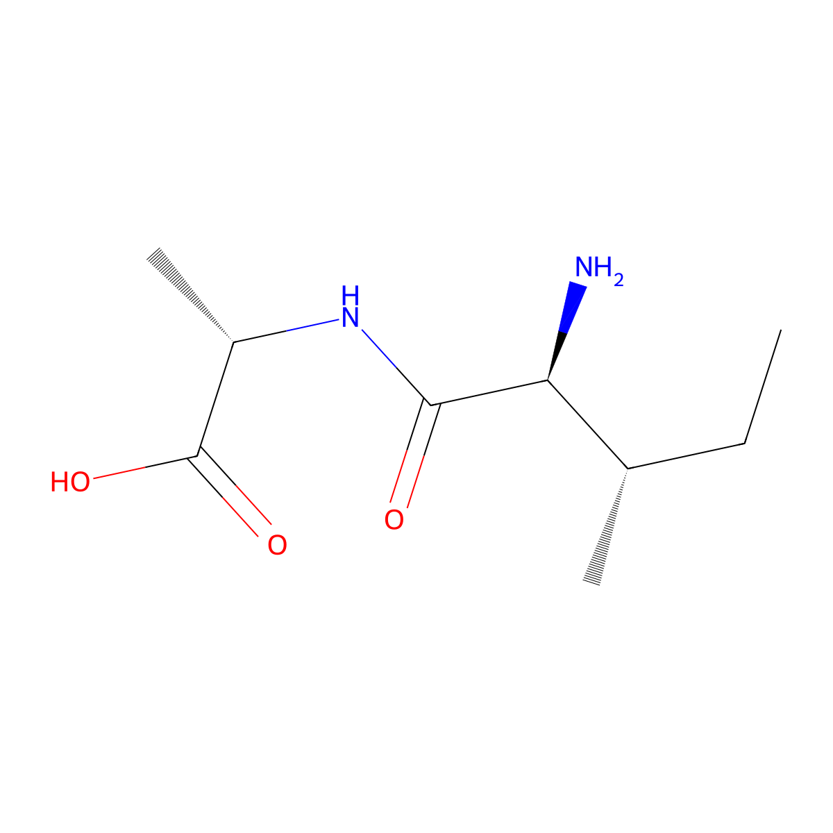 Ile-Ala molecular structure, CAS 24787-73-3