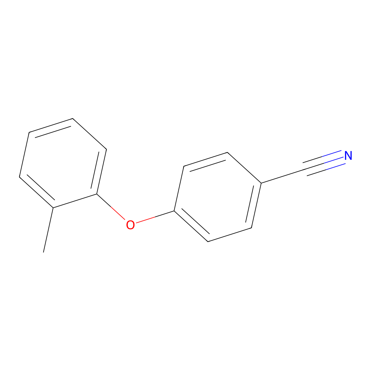 4-(2-Methylphenoxy)benzonitrile molecular structure, CAS 24789-50-2