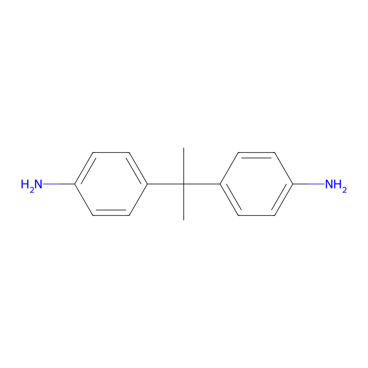 4,4'-Isopropylidenedianiline molecular structure, CAS 2479-47-2