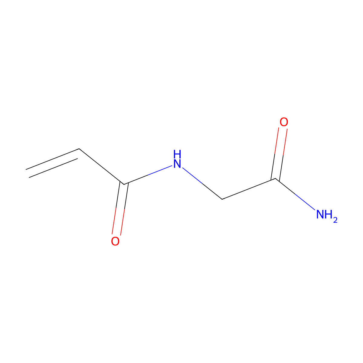 N-(2-Amino-2-oxoethyl)acrylamide molecular structure, CAS 2479-62-1