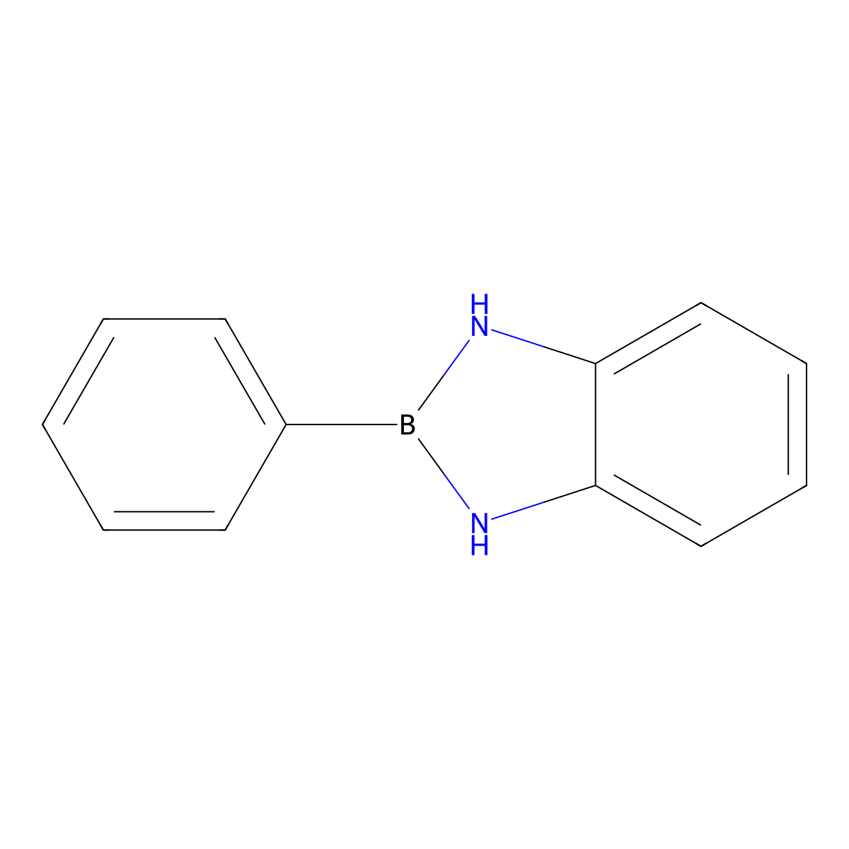 2-Phenyl-1,3,2-benzodiazaborolidine molecular structure, CAS 2479-64-3