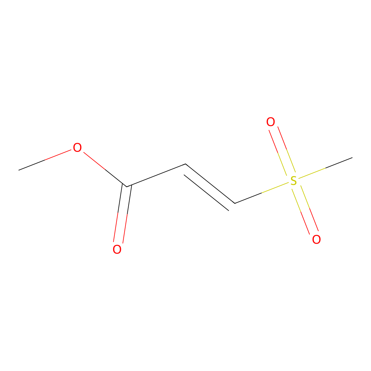 methyl (E)-3-methylsulfonylprop-2-enoate molecular structure, CAS 247916-18-3