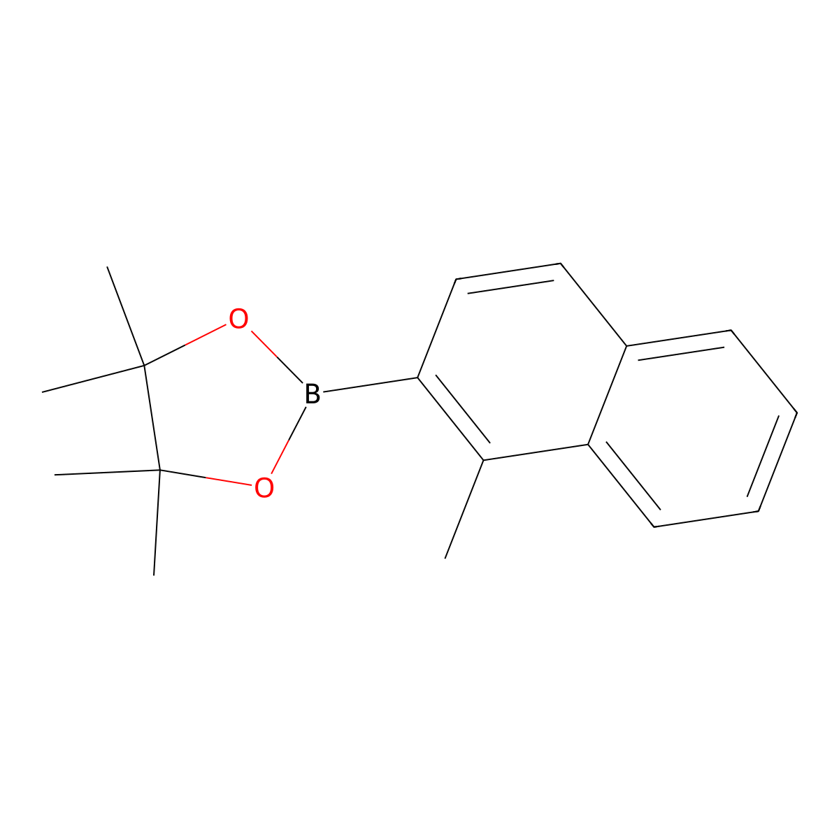 4,4,5,5-Tetramethyl-2-(1-methylnaphthalen-2-yl)-1,3,2-dioxaborolane molecular structure, CAS 2479315-52-9