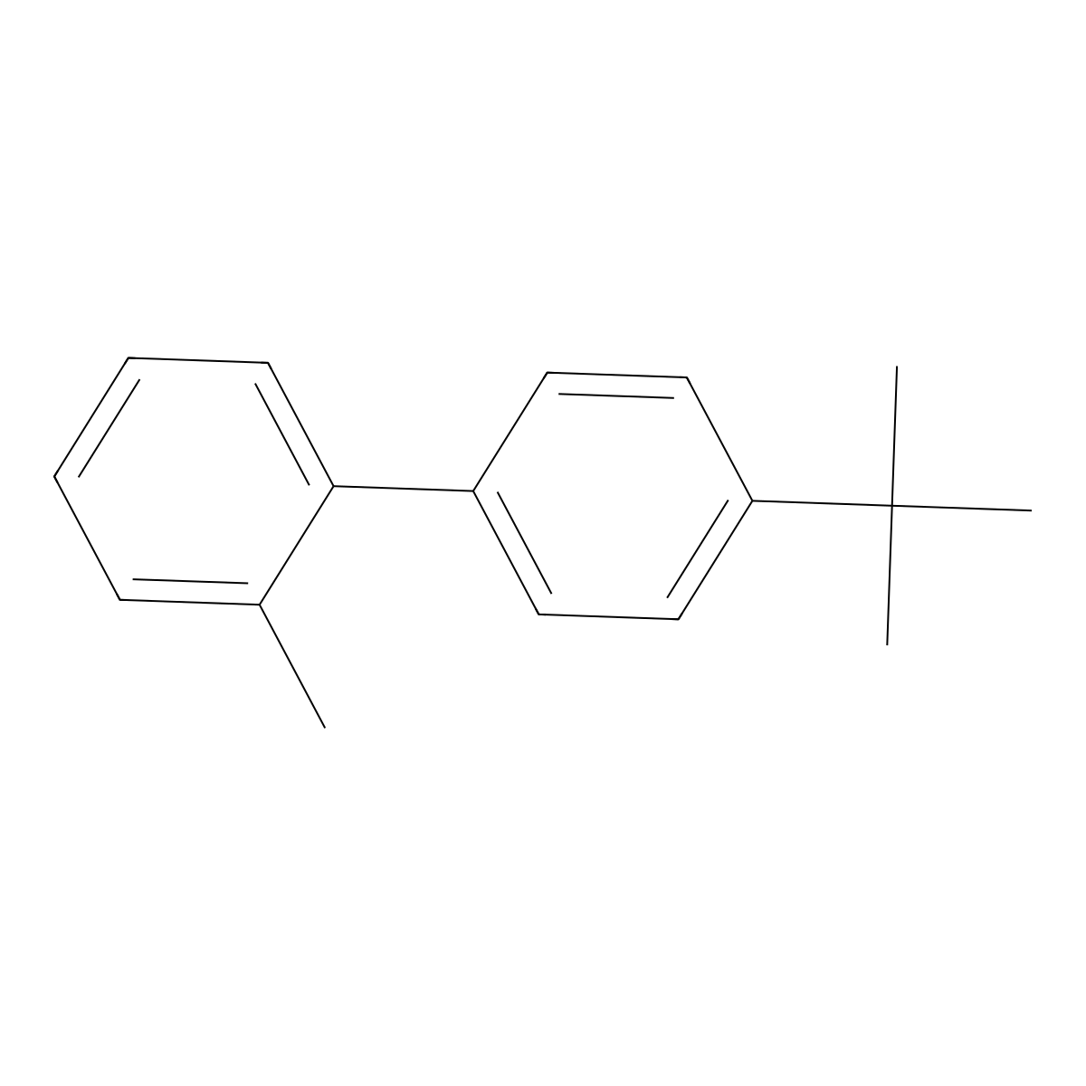 2-Methyl-4'-tert-butylbiphenyl molecular structure, CAS 247940-08-5