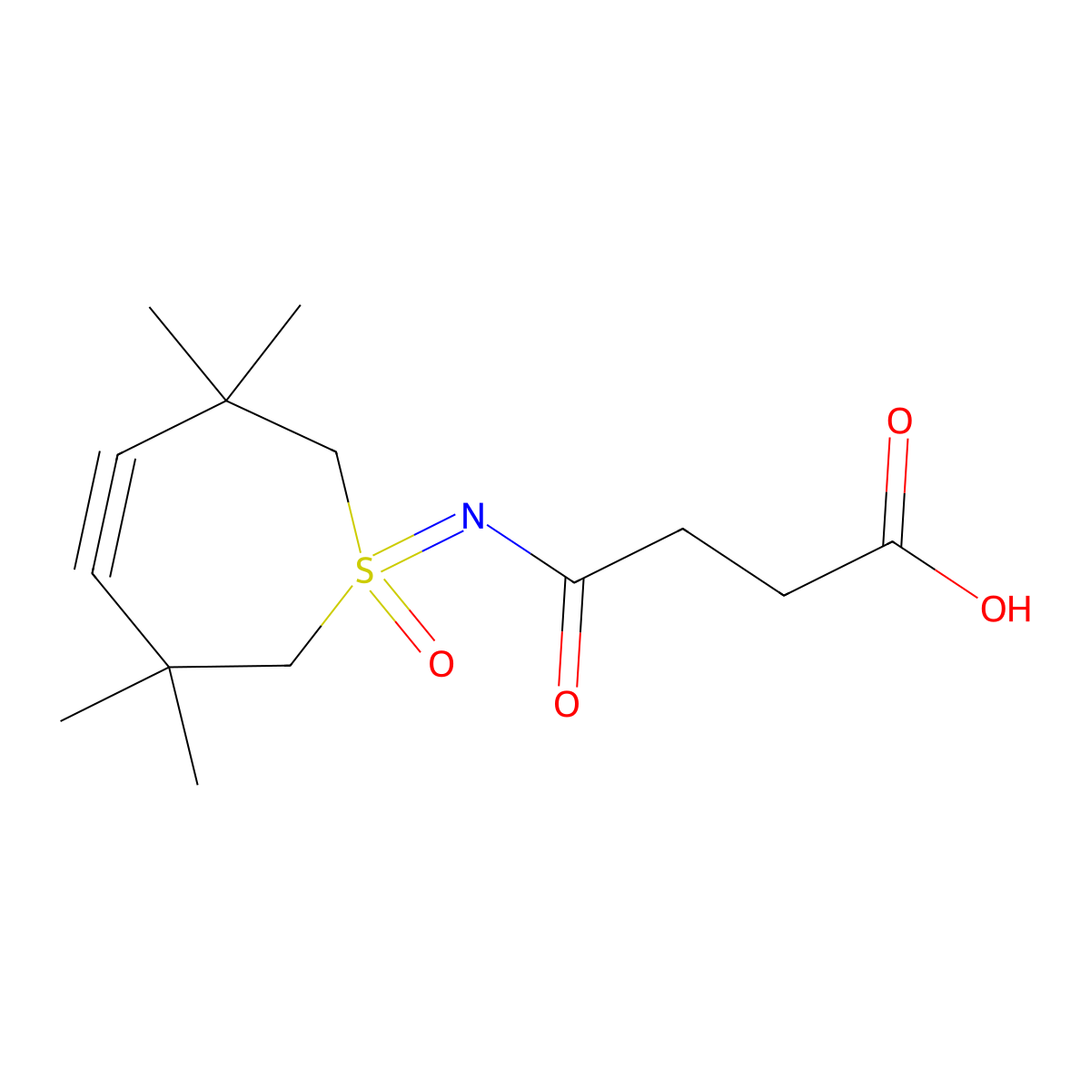 Tmth-sulfoximine Succinic Acid molecular structure, CAS 2479971-29-2