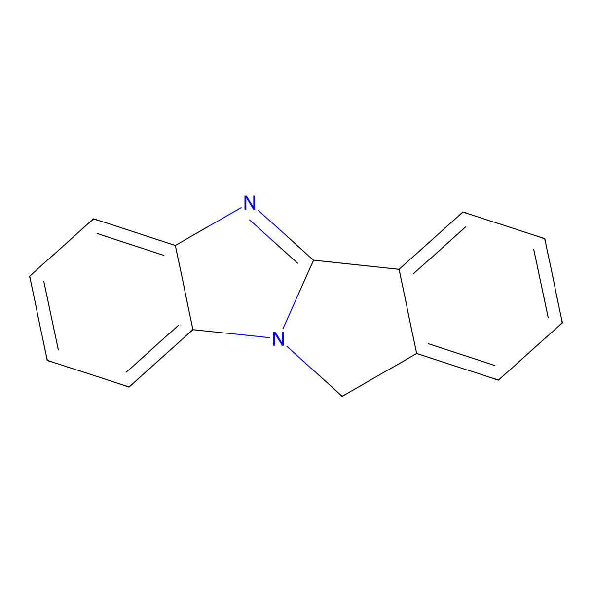 11H-isoindolo[2,1-a]benzimidazole molecular structure, CAS 248-72-6
