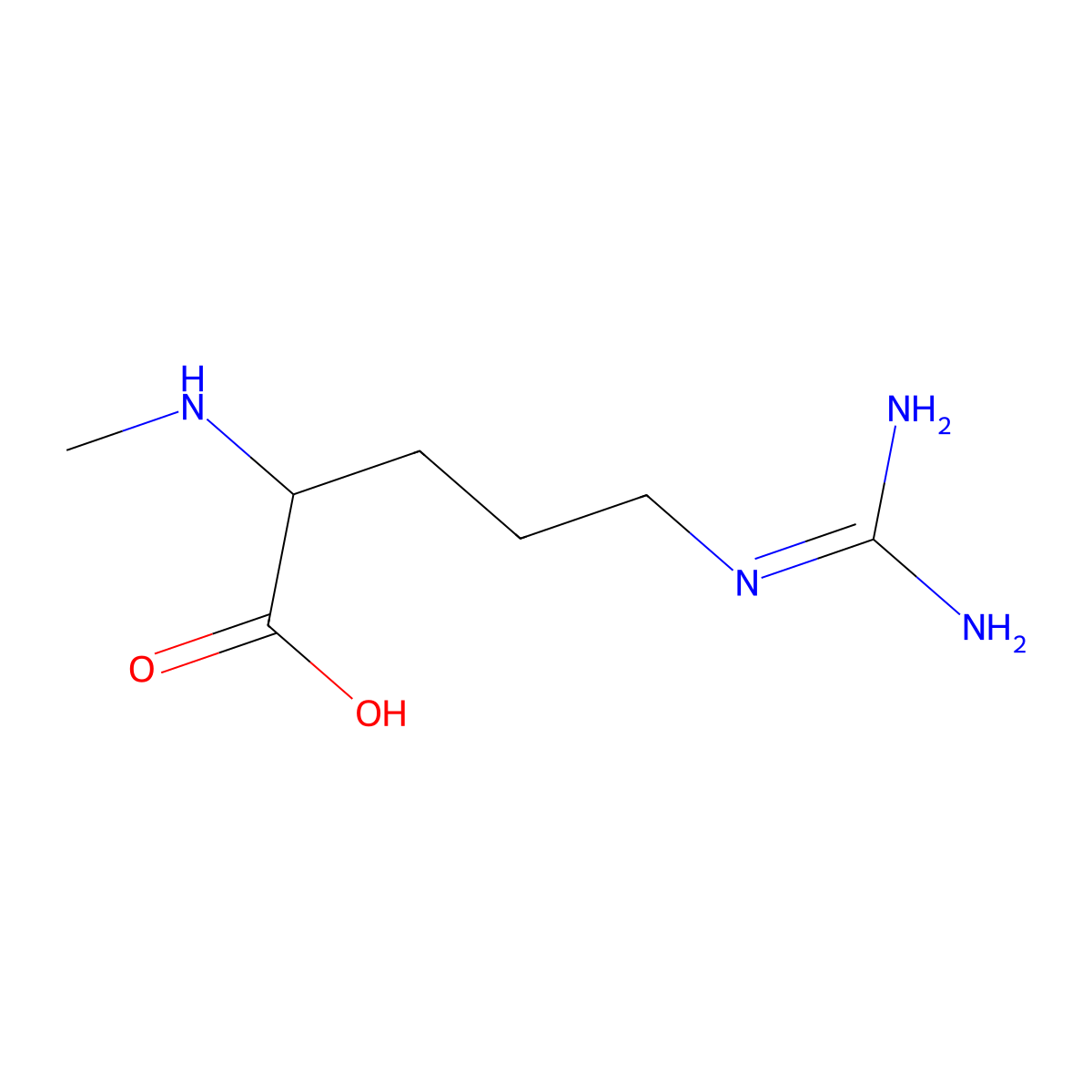 N2-Methyl-L-arginine molecular structure, CAS 2480-28-6